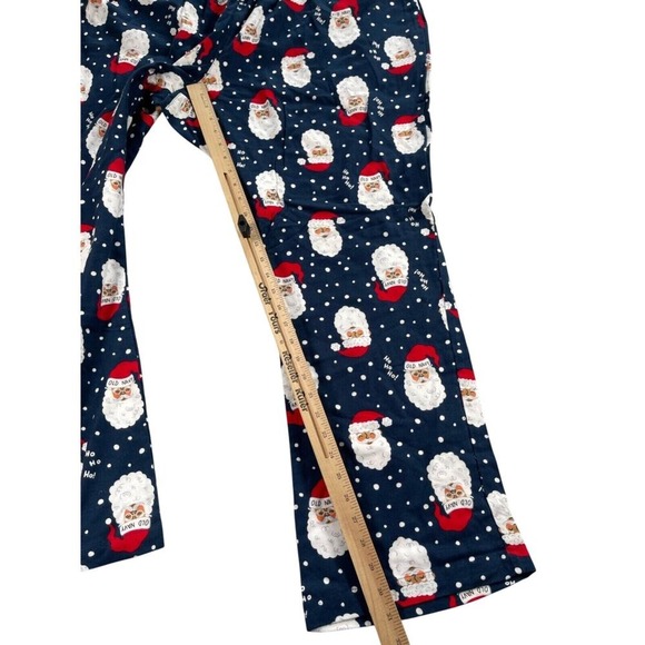 Old Navy Pajama Pants Womens 2X Navy Santa Claus Christmas Flannel Match The Fam - Picture 9 of 14